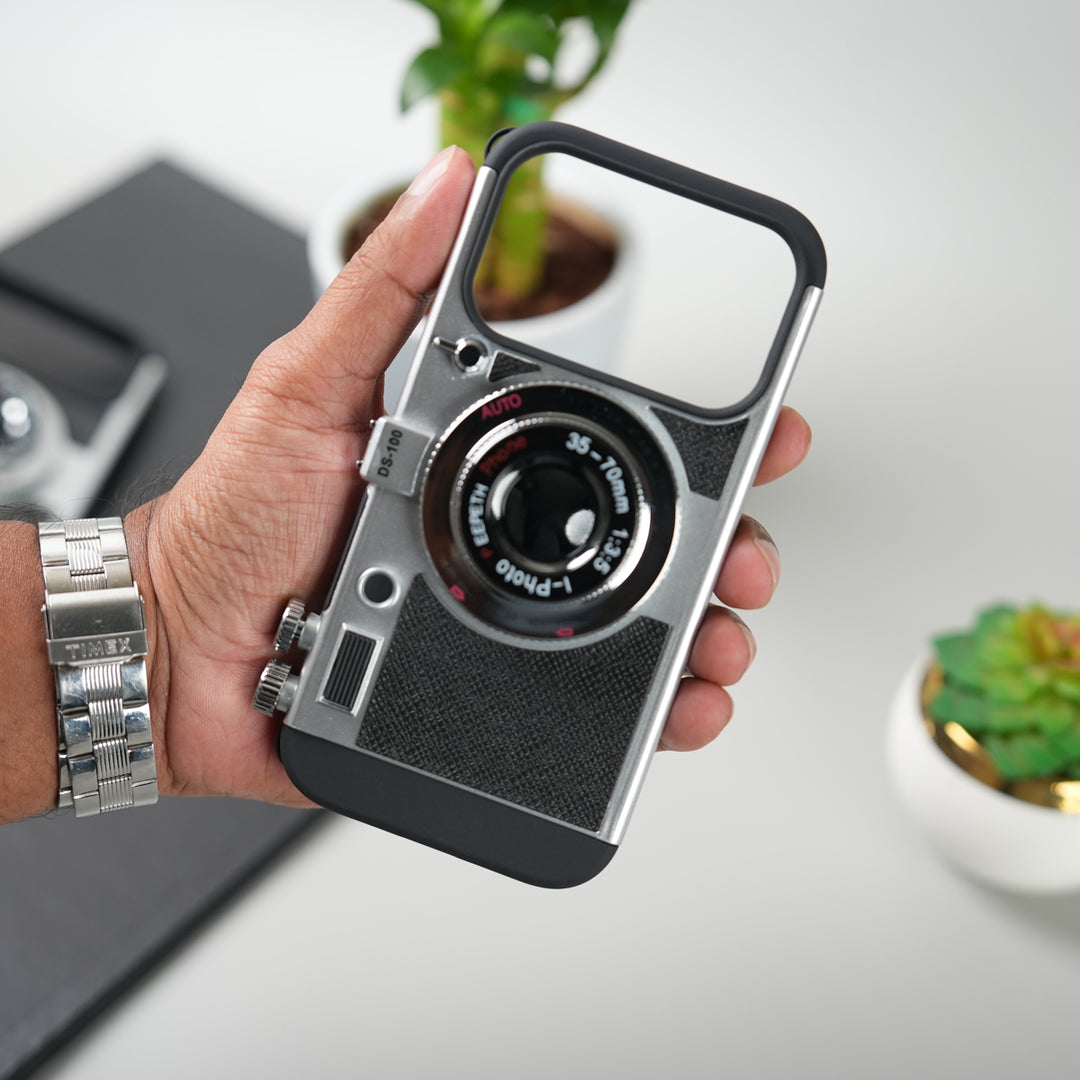 iPhone 17 Series Retro Camera Design Case with Lanyard | Shockproof Protective Cover