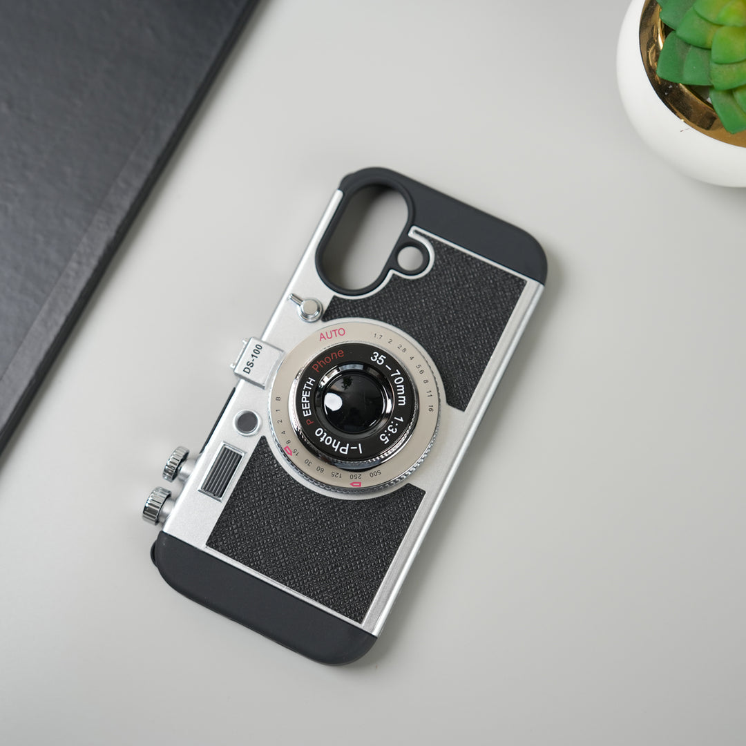 iPhone 17 Series Retro Camera Design Case with Lanyard | Shockproof Protective Cover