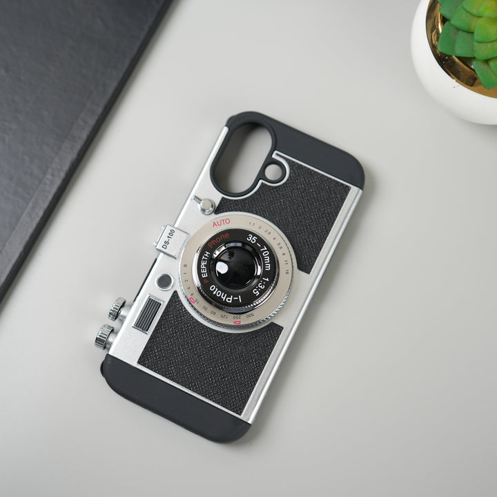 iPhone 17 Series Retro Camera Design Case with Lanyard | Shockproof Protective Cover