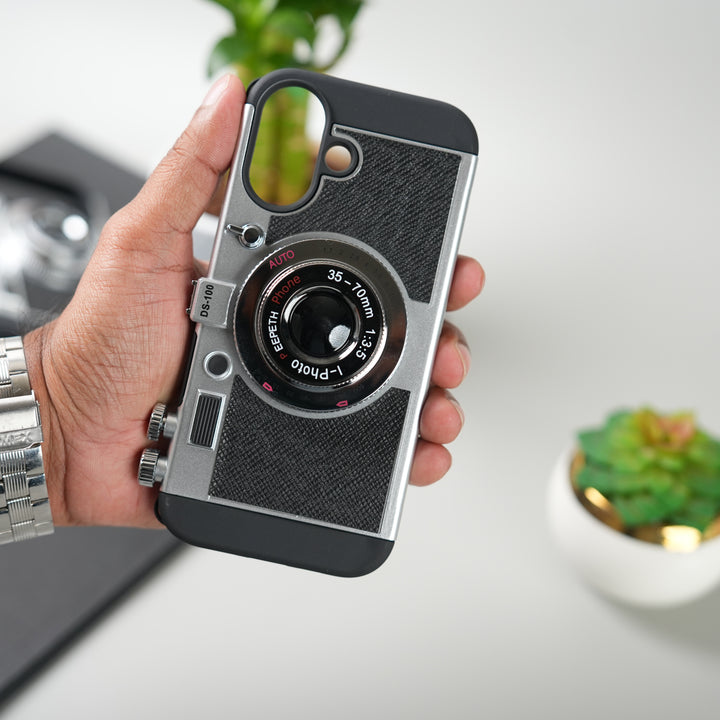 iPhone 17 Series Retro Camera Design Case with Lanyard | Shockproof Protective Cover