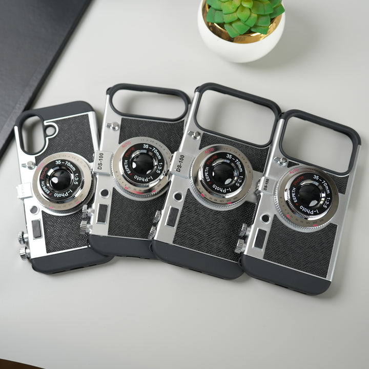 iPhone 17 Series Retro Camera Design Case with Lanyard | Shockproof Protective Cover