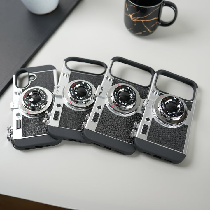 iPhone 17 Series Retro Camera Design Case with Lanyard | Shockproof Protective Cover