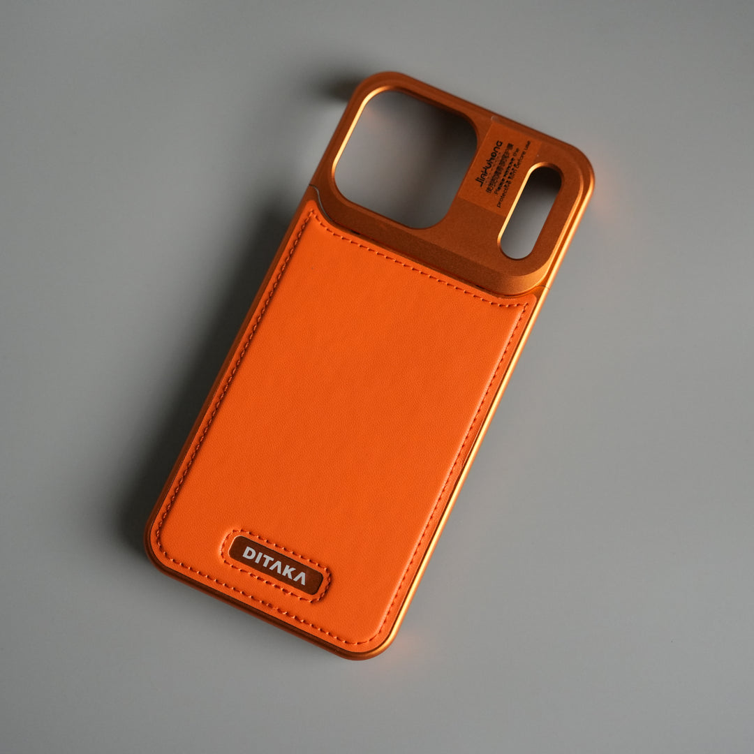 iPhone 17 Series Premium Metallic AeroFLex Leather MagSafe Case
