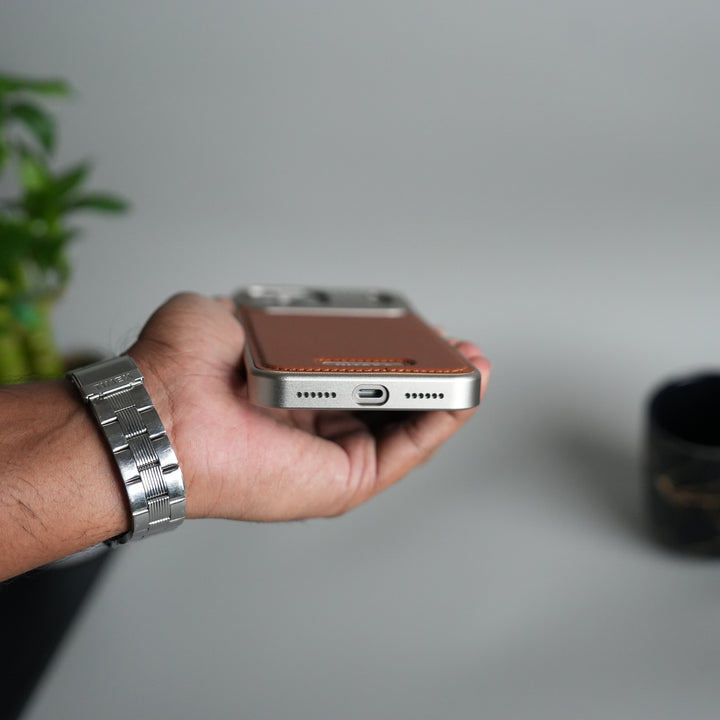 iPhone 17 Series Premium Metallic AeroFLex Leather MagSafe Case