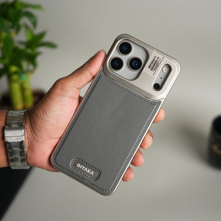 iPhone 17 Series Premium Metallic AeroFLex Leather MagSafe Case
