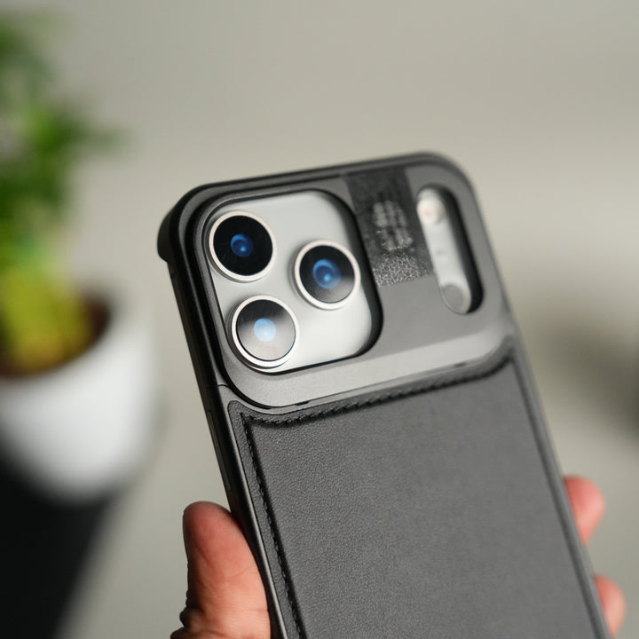 iPhone 17 Series Premium Metallic AeroFLex Leather MagSafe Case