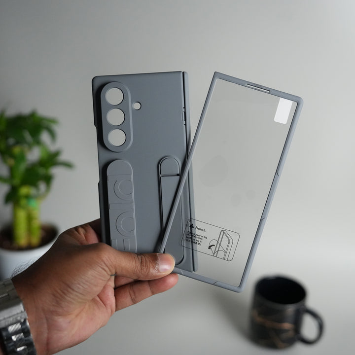 Galaxy Z Fold 6 Case with Front Glass and Kickstand