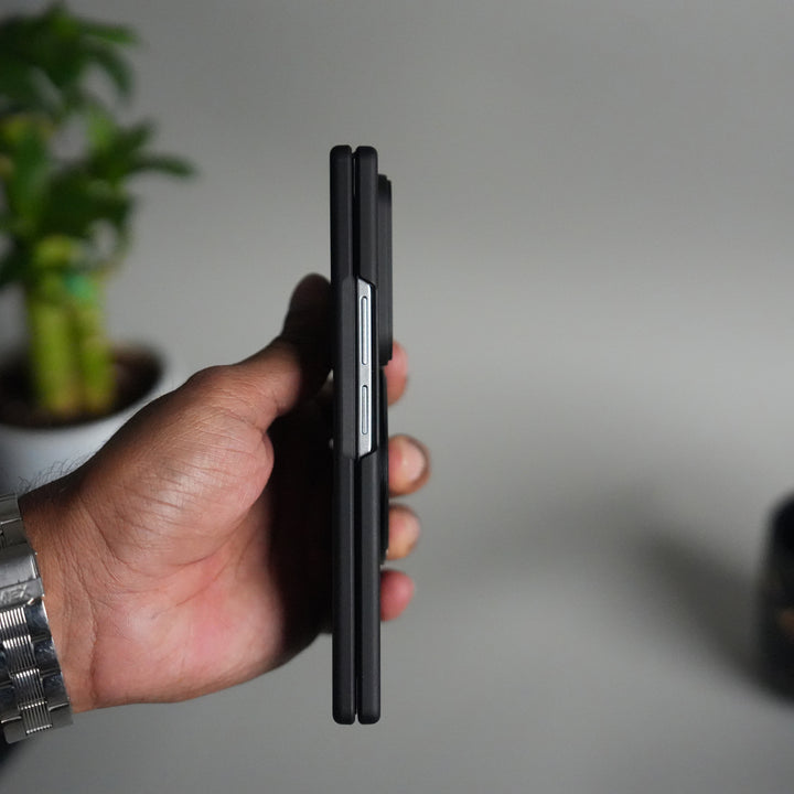 Galaxy Z Fold 5 Case | 360° Rotating Stand + Front Glass Cover