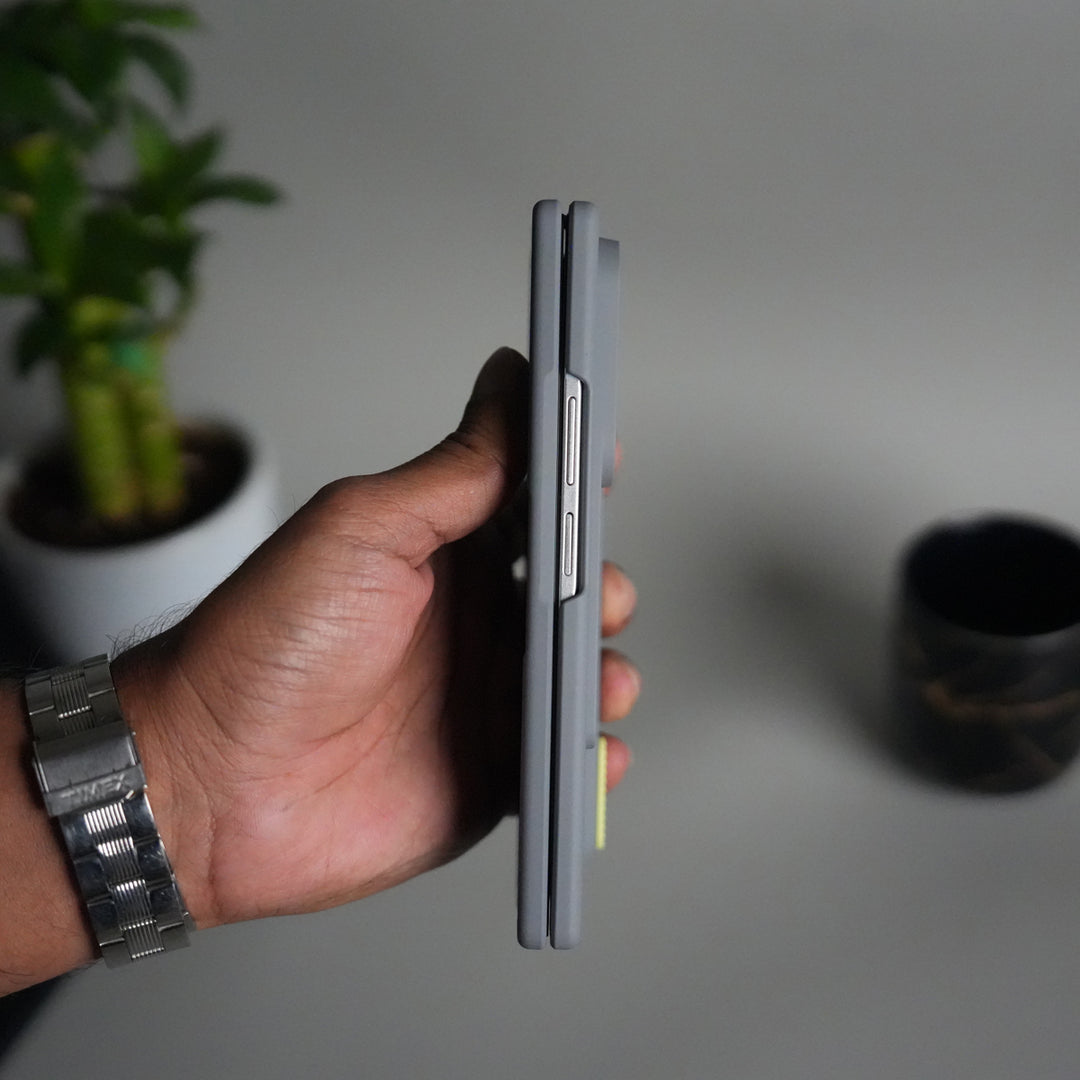 Galaxy Z Fold 7 Front Glass Protection Case With PushUP S Pen Holder