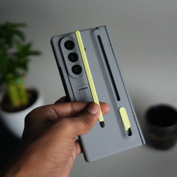 Galaxy Z Fold 7 Front Glass Protection Case With PushUP S Pen Holder