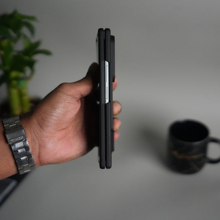 Galaxy Z Fold 7 Front Glass Protection Case With PushUP S Pen Holder