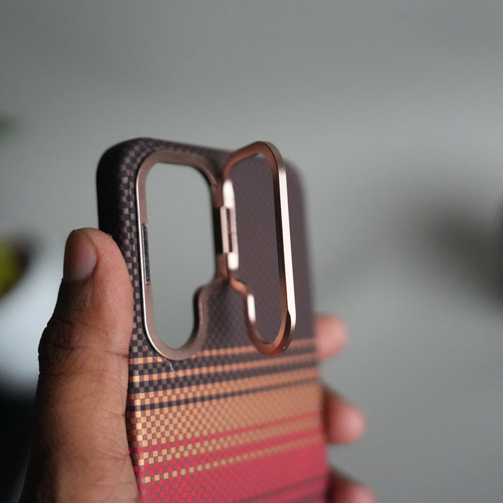 Galaxy S24 Carbon Fiber Texture Aramid Design Hard Pc MagSafe Case Cover