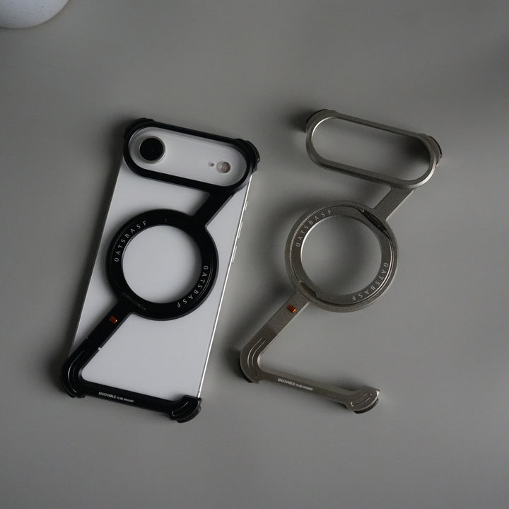 iPhone 17 Air Z Shape Aluminium Metal Rotating Kickstand Case