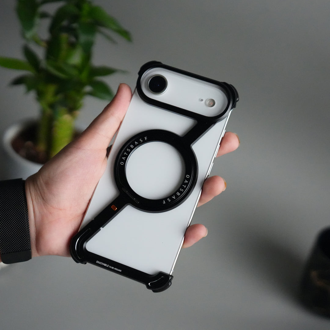 iPhone 17 Air Z Shape Aluminium Metal Rotating Kickstand Case