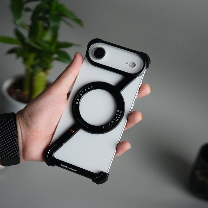 iPhone 17 Air Z Shape Aluminium Metal Rotating Kickstand Case