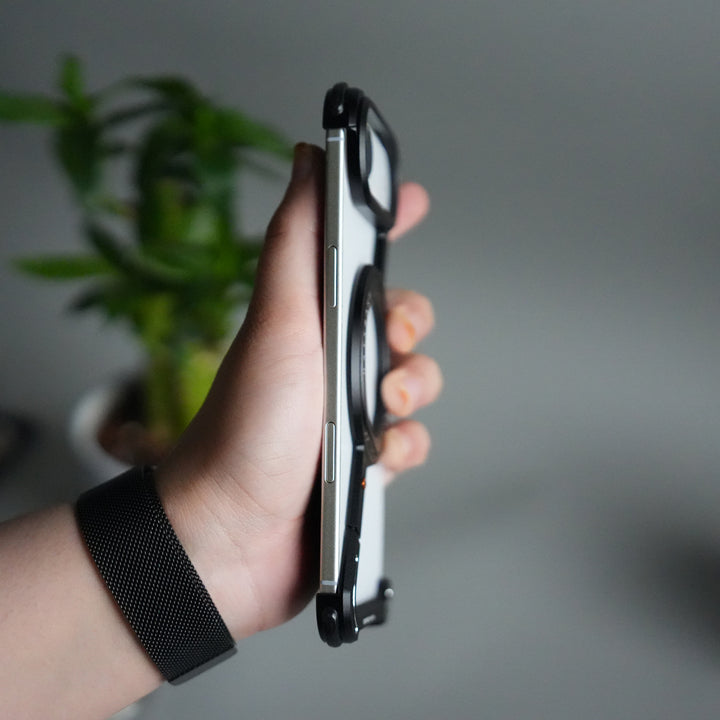 iPhone 17 Air Z Shape Aluminium Metal Rotating Kickstand Case