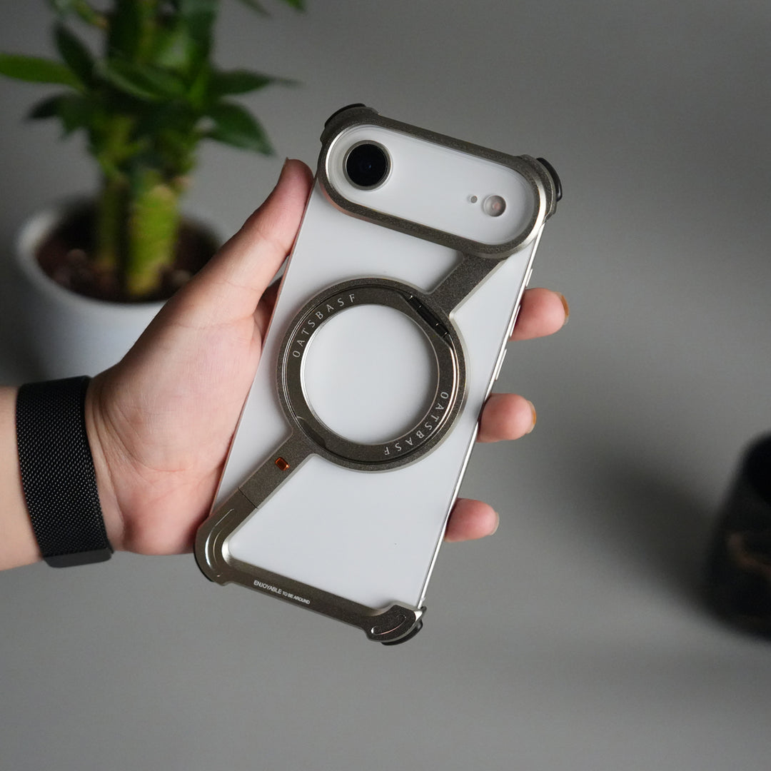 iPhone 17 Air Z Shape Aluminium Metal Rotating Kickstand Case