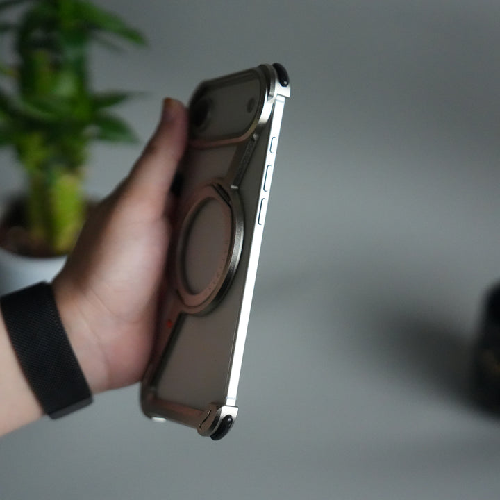 iPhone 17 Air Z Shape Aluminium Metal Rotating Kickstand Case