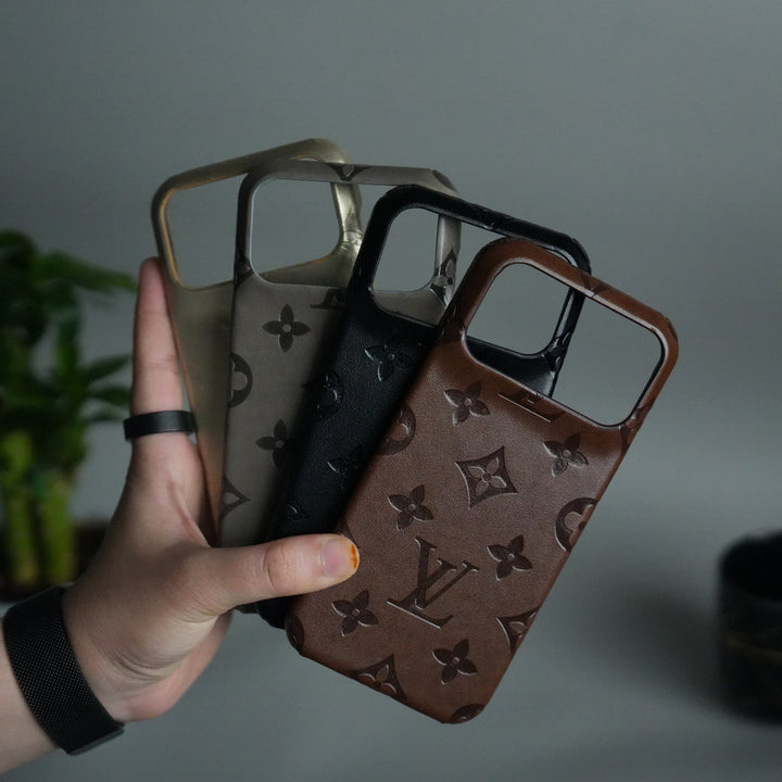iPhone 17 Pro Max Luxury PU Leather Fashion Brand Case Cover