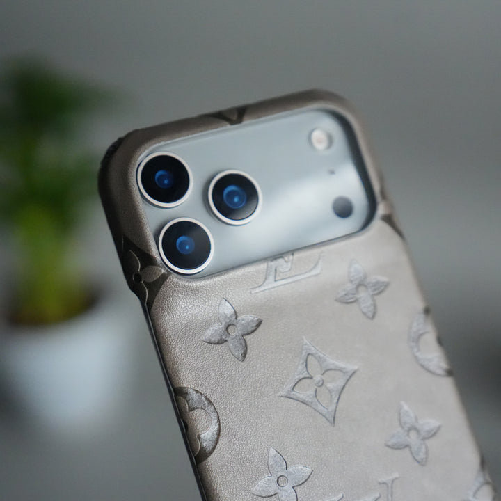 iPhone 17 Pro Max Luxury PU Leather Fashion Brand Case Cover