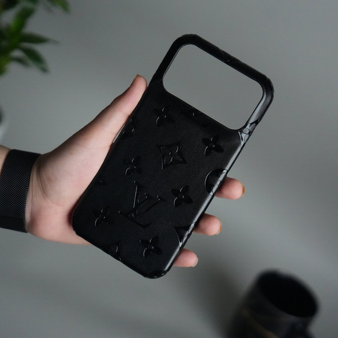 iPhone 17 Pro Max Luxury PU Leather Fashion Brand Case Cover