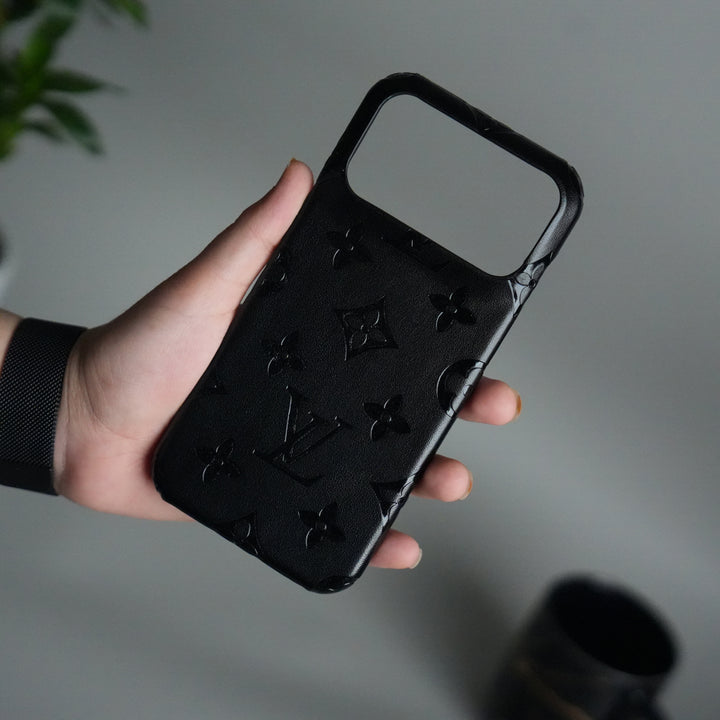 iPhone 17 Pro Max Luxury PU Leather Fashion Brand Case Cover