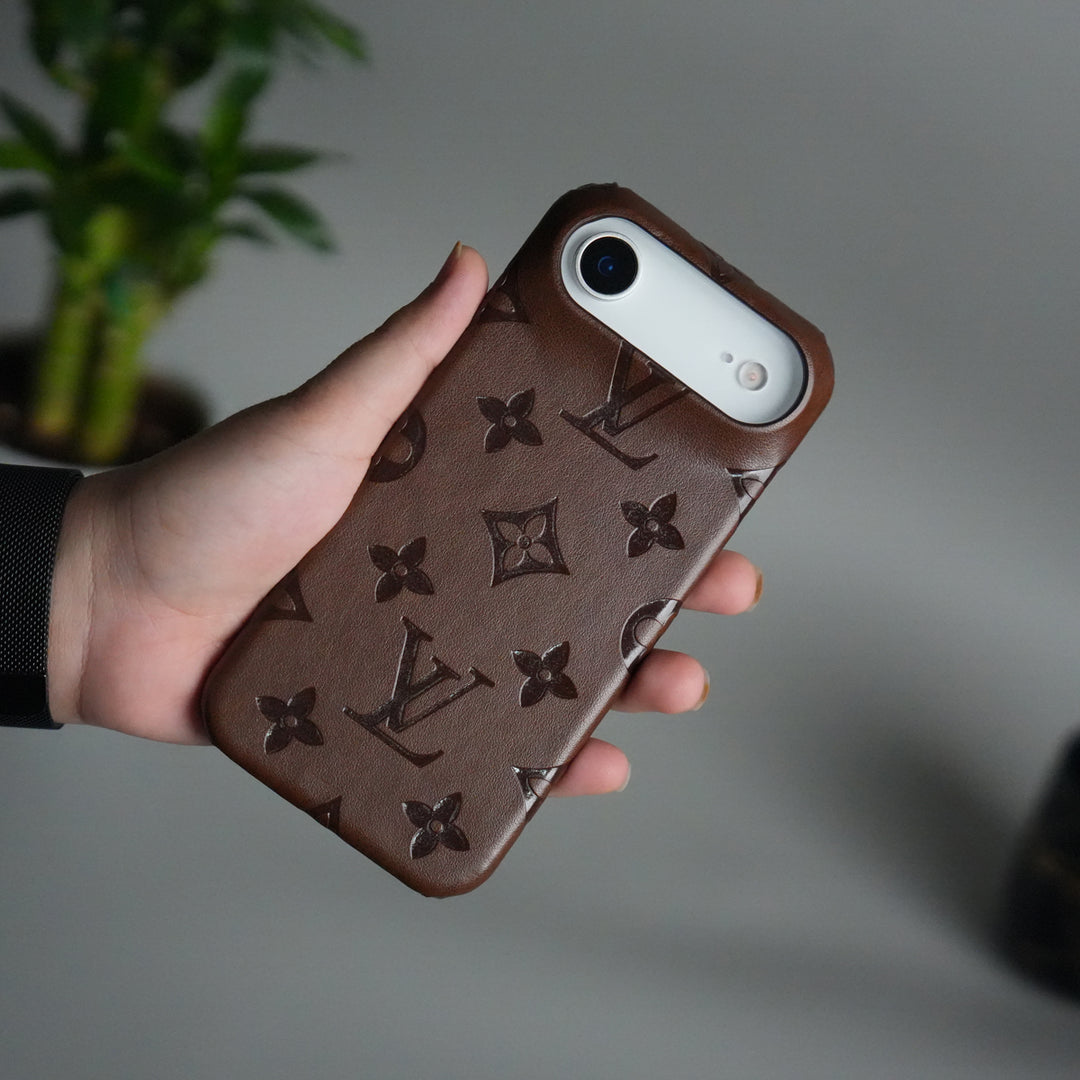 iPhone 17 Air Luxury PU Leather Fashion Brand Case Cover