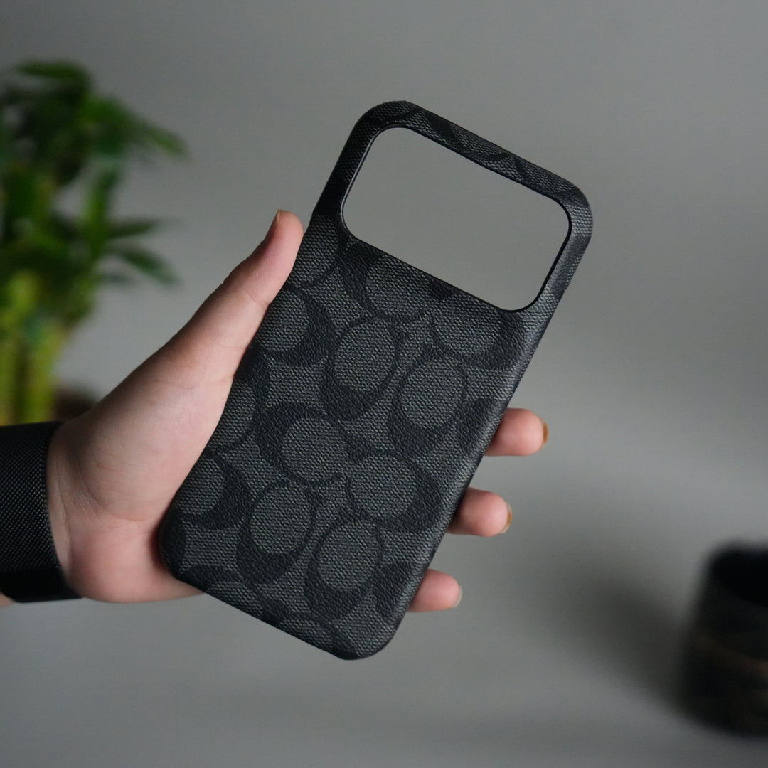 iPhone 17 Pro Max Luxury CC Brand PU Leather Design Case Cover