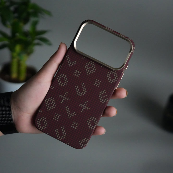 iPhone 17 Pro Aramid Fiber Case | Slim MagSafe Cover | Maroon