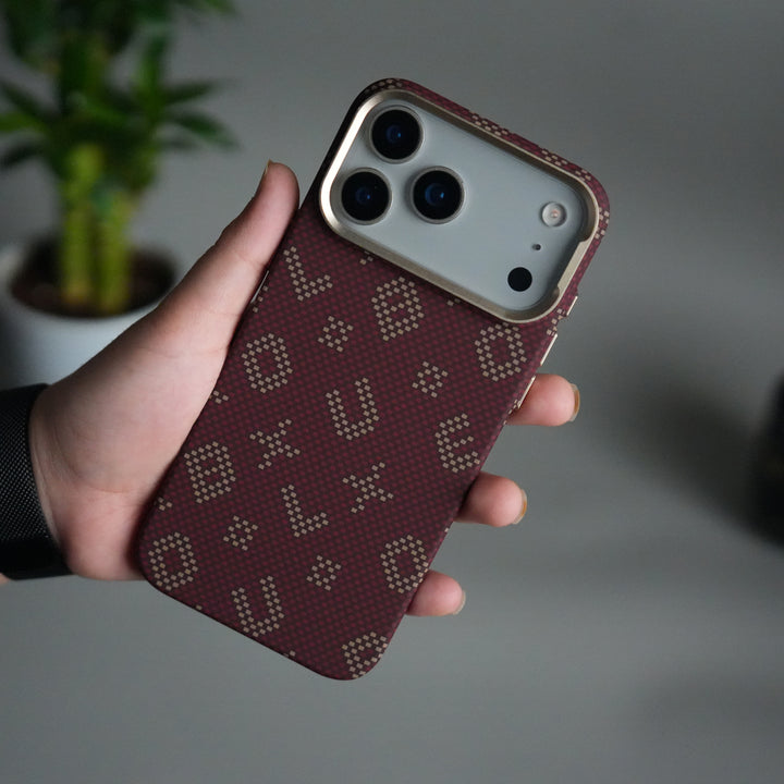 iPhone 17 Pro Aramid Fiber Case | Slim MagSafe Cover | Maroon