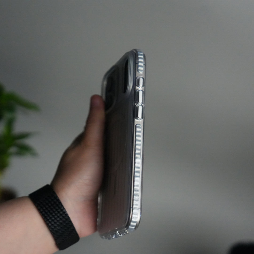 iPhone 17 Pro Max MagSafe Suitcase Design Case | Shockproof Ribbed Texture Back Cover