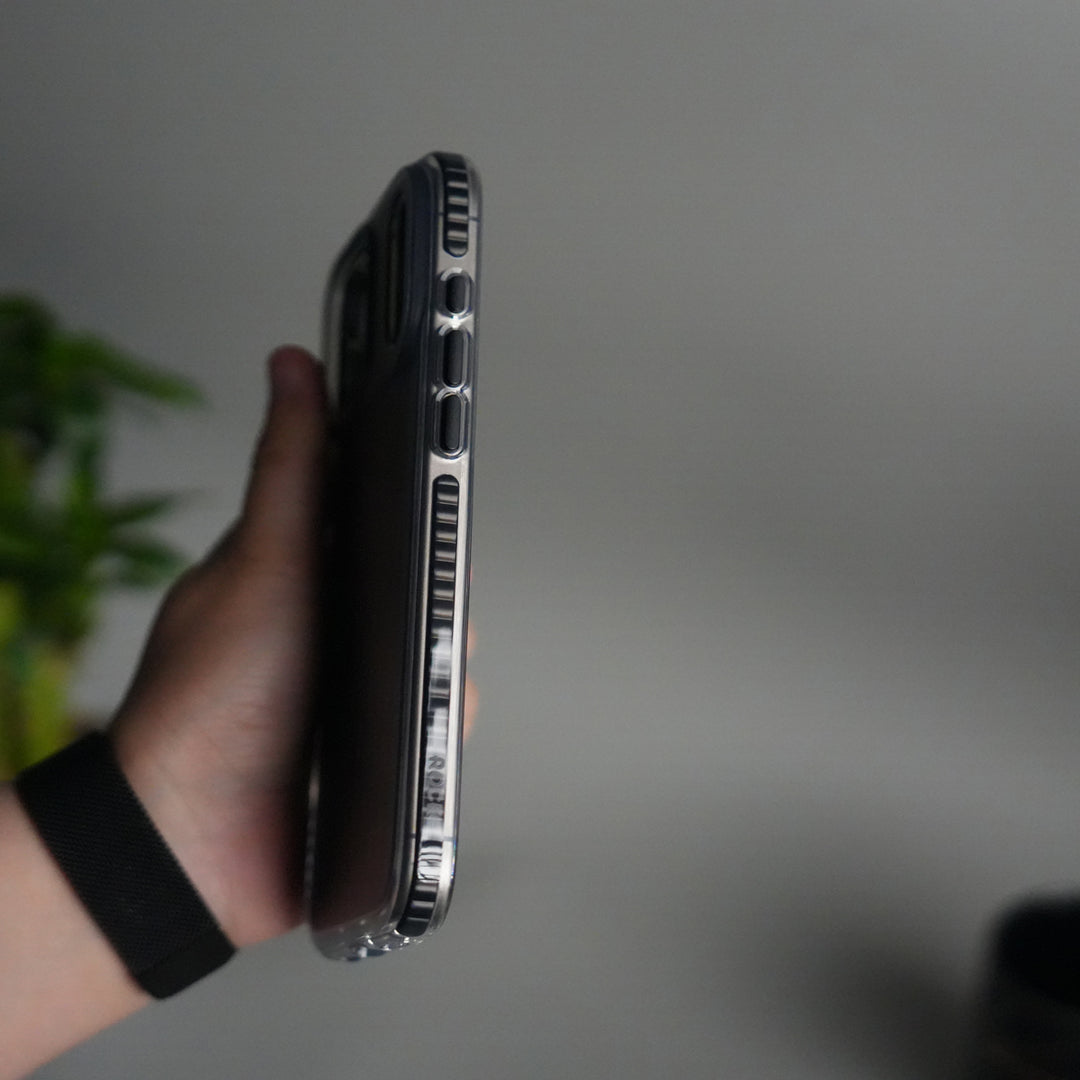 iPhone 17 Pro Max MagSafe Suitcase Design Case | Shockproof Ribbed Texture Back Cover