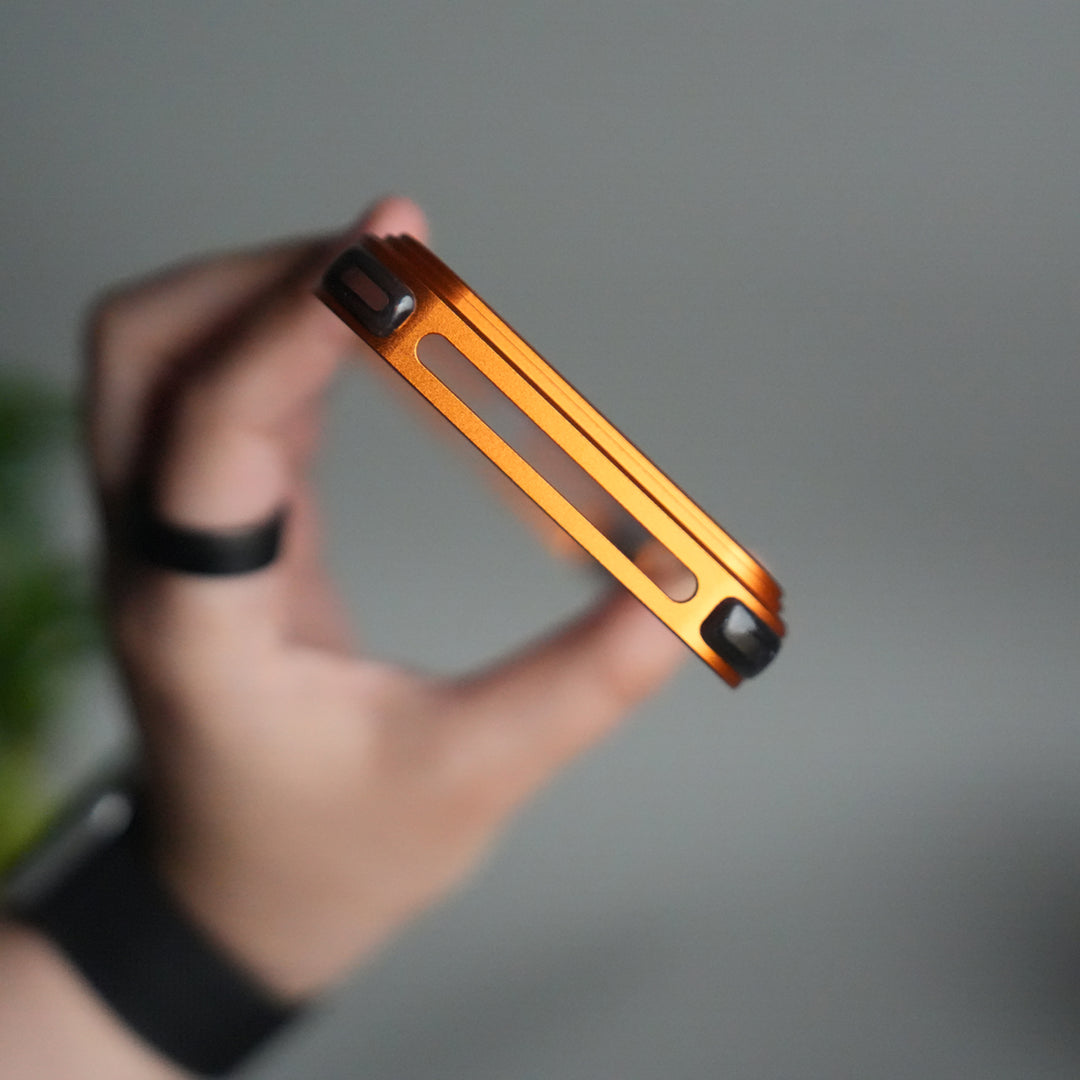 iPhone 17 Pro Max Frosted Frameless Metal Kickstand Case