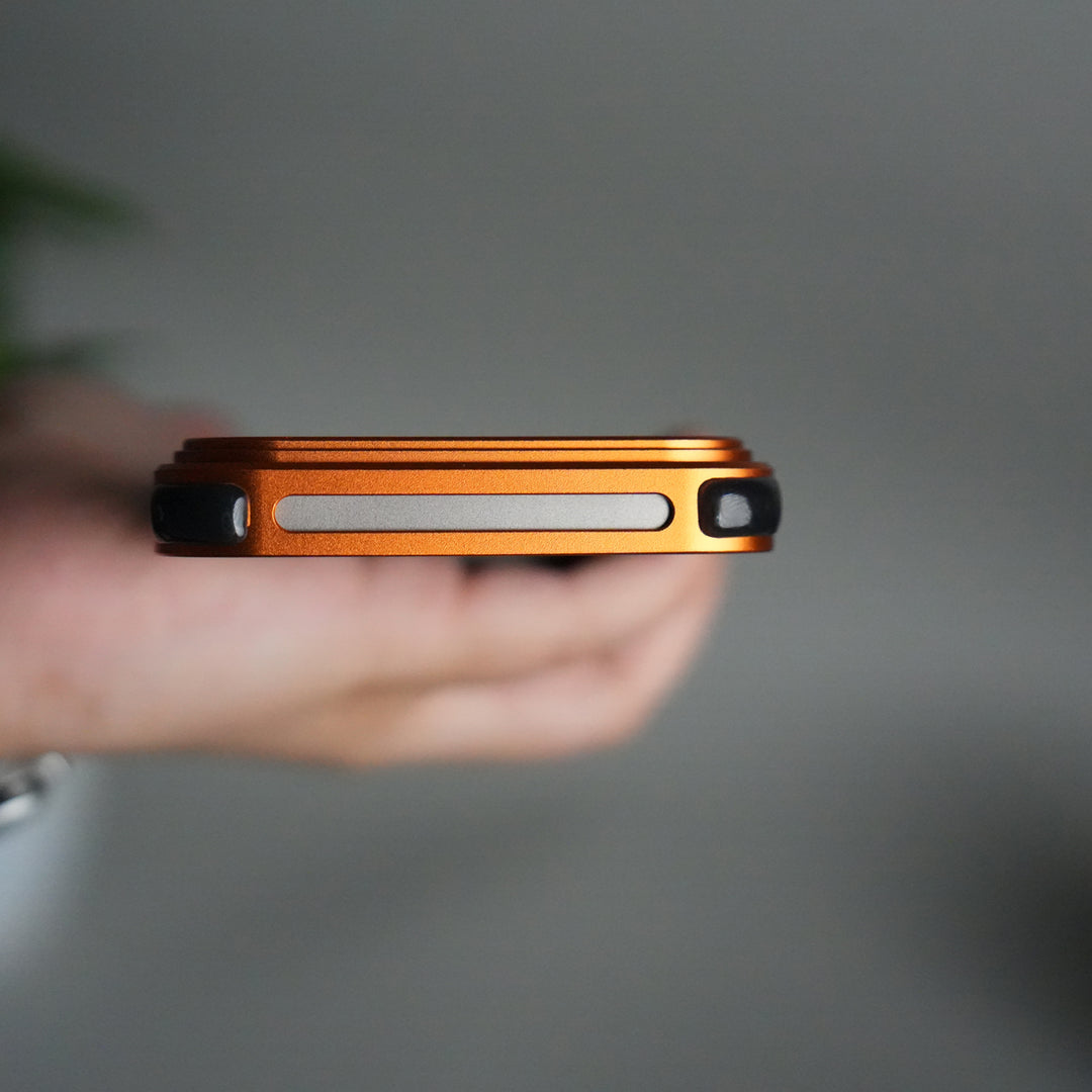 iPhone 17 Pro Max Frosted Frameless Metal Kickstand Case