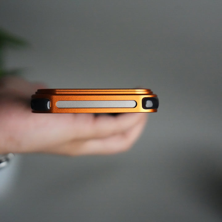 iPhone 17 Pro Max Frosted Frameless Metal Kickstand Case