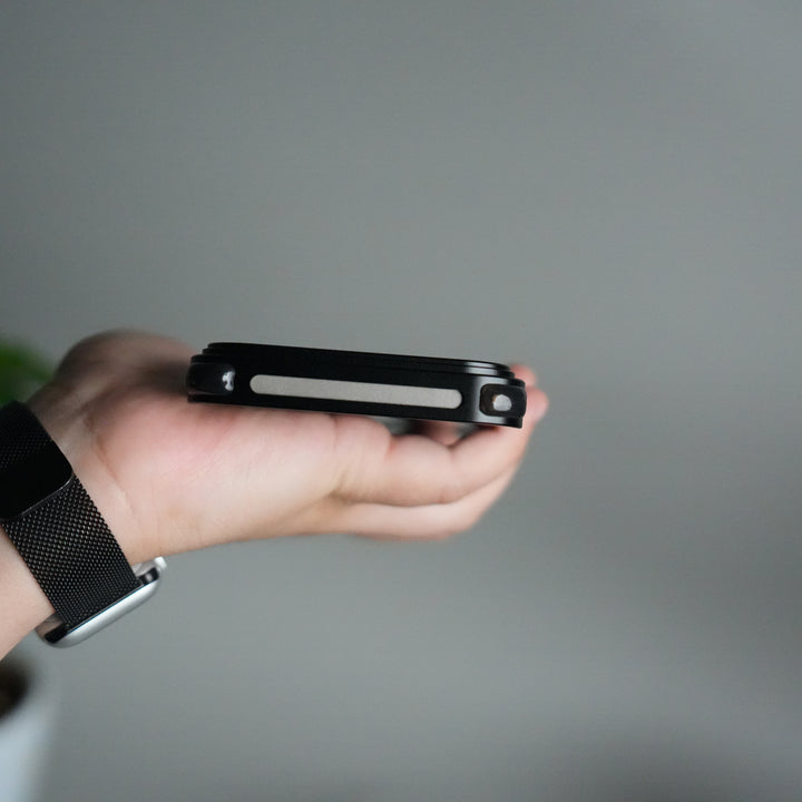 iPhone 17 Pro Max Frosted Frameless Metal Kickstand Case