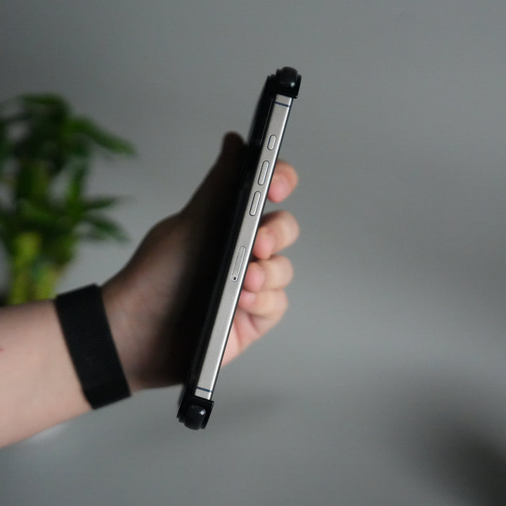 iPhone 17 Pro Max Frosted Frameless Metal Kickstand Case