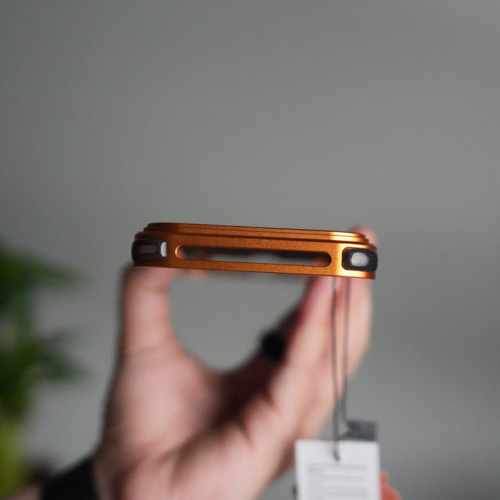 iPhone 17 Pro Max Leather Frameless Metal Kickstand Case