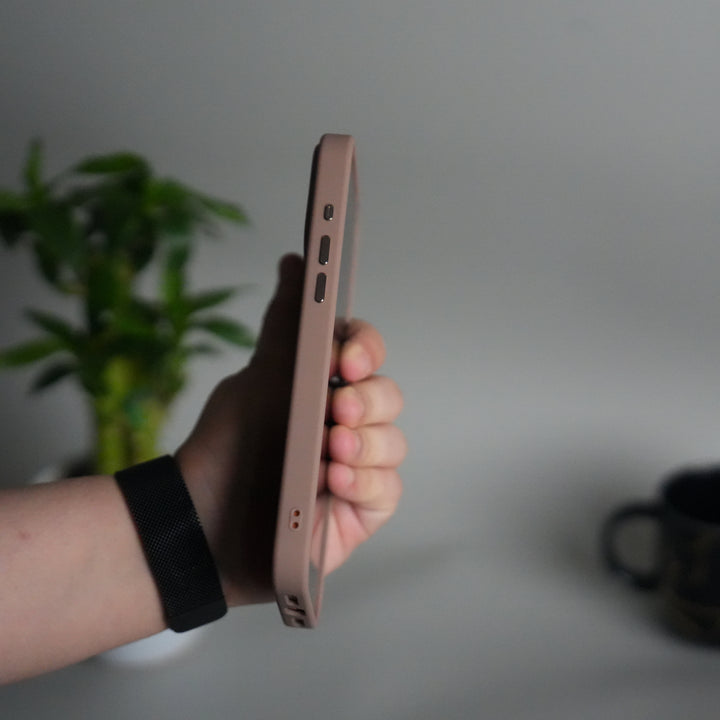 iPhone 17 Pro Clear Magnetic Metal Camera Ring Case | MagSafe Ring | Brown