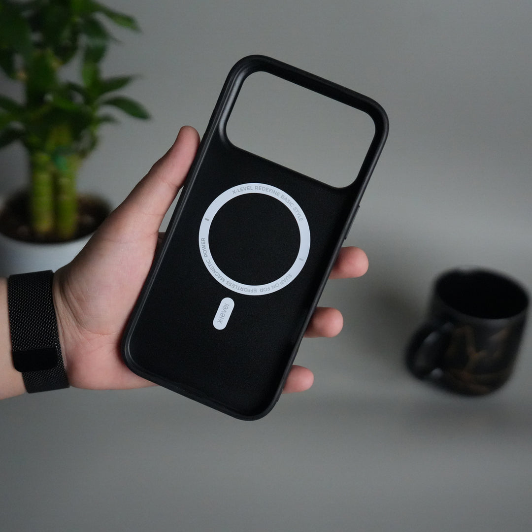 iPhone Series Magnetic Case | Soft-Touch Shockproof Slim Cover with MagSafe Ring
