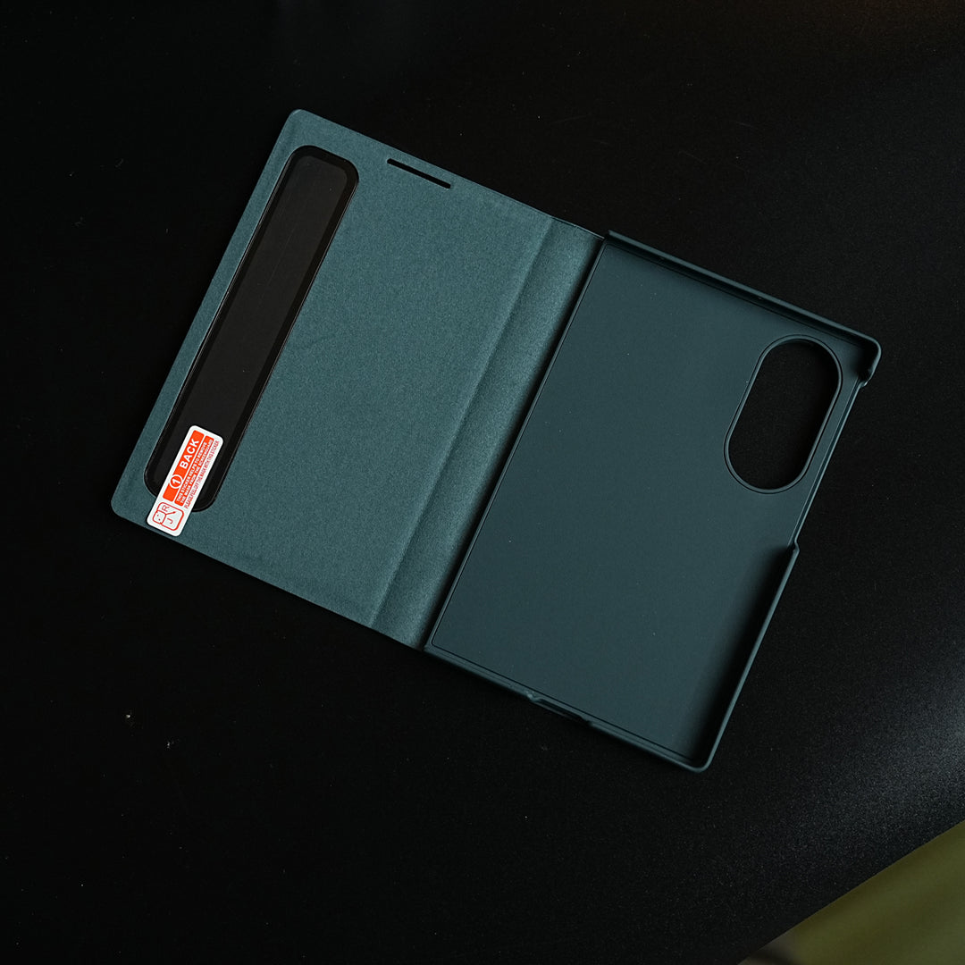 Smart View Leather Texture Flip Stand Case For Samsung Galaxy Z Fold 8