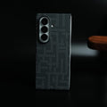 Pixel Geometric Woven Texture Slim Case For Samsung Galaxy Z fold 6