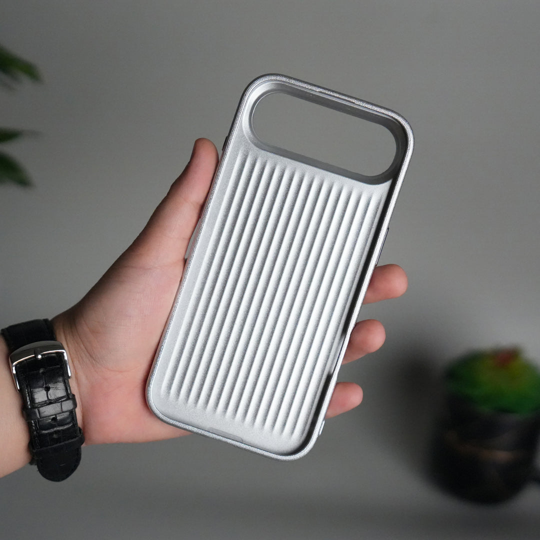 iPhone 17 Air Luxury Leather Matte Case | Slim Protective Metal Frame Back Cover