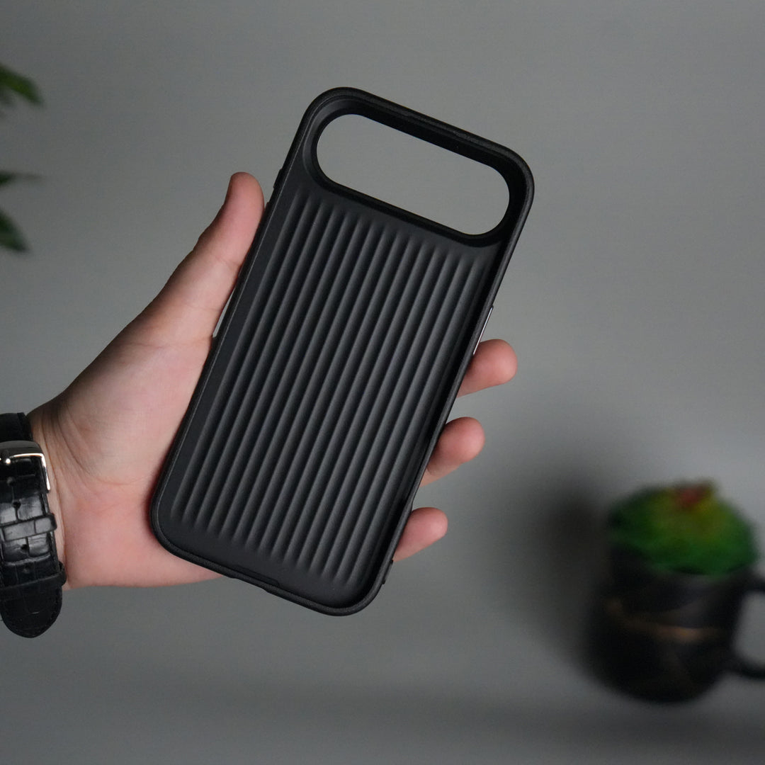 iPhone 17 Air Luxury Leather Matte Case | Slim Protective Metal Frame Back Cover