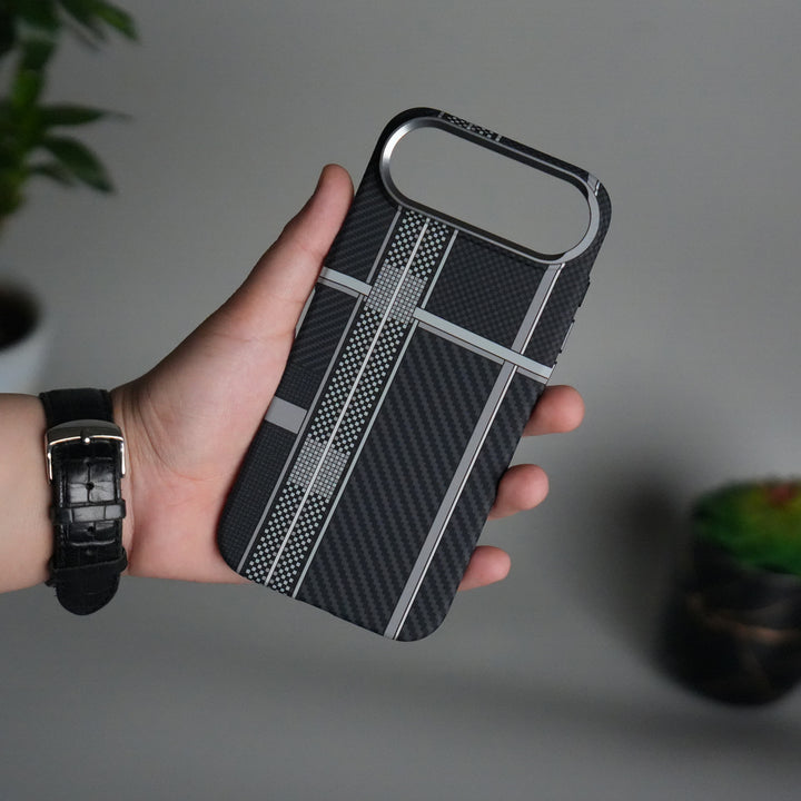 iPhone 17 Air Carbon Fiber Texture Design Hard Pc MagSafe Case Cover MixLine