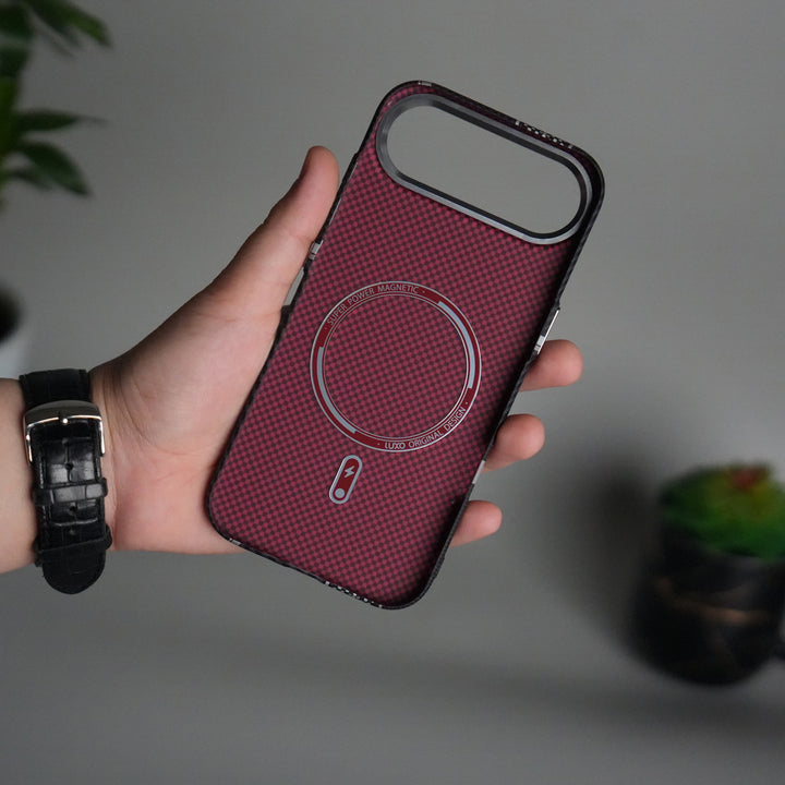 iPhone 17 Air Carbon Fiber Texture Design Hard Pc MagSafe Case Cover MixLine