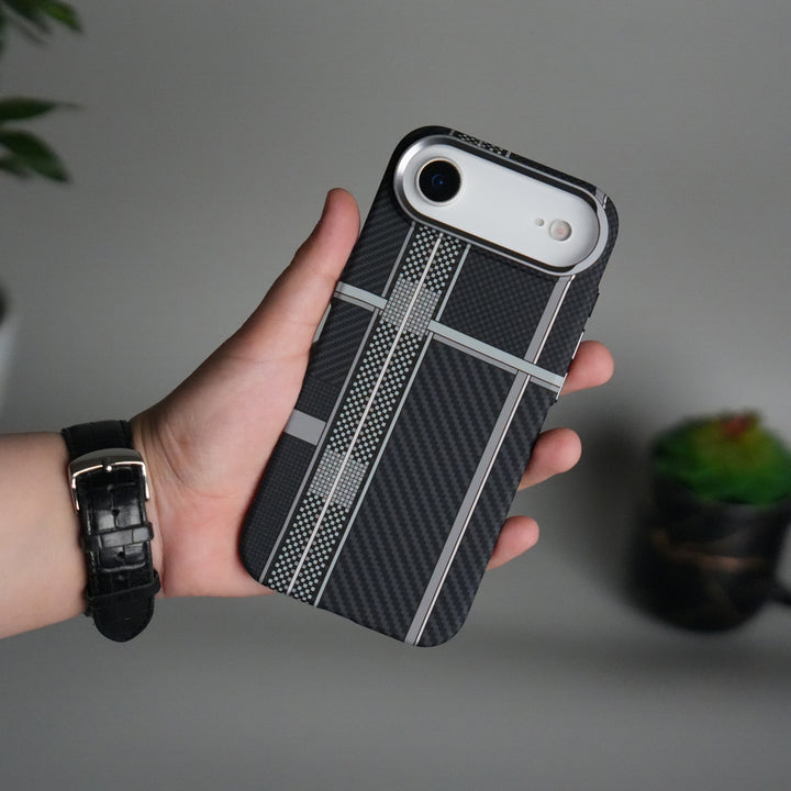 iPhone 17 Air Carbon Fiber Texture Design Hard Pc MagSafe Case Cover MixLine