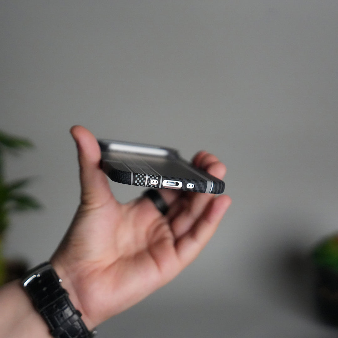 iPhone 17 Air Carbon Fiber Texture Design Hard Pc MagSafe Case Cover MixLine