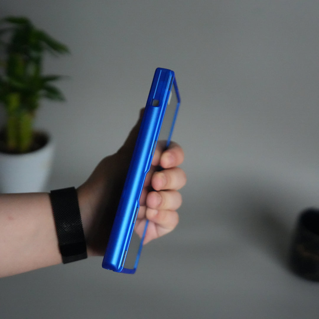 Galaxy Z Fold 7 S Pen Holder Case with Front Glass | Matte Finish Shockproof Hinge Protection Cover