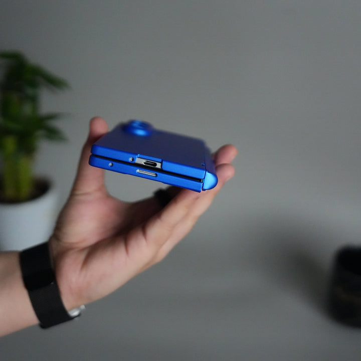 Galaxy Z Fold 7 S Pen Holder Case with Front Glass | Matte Finish Shockproof Hinge Protection Cover